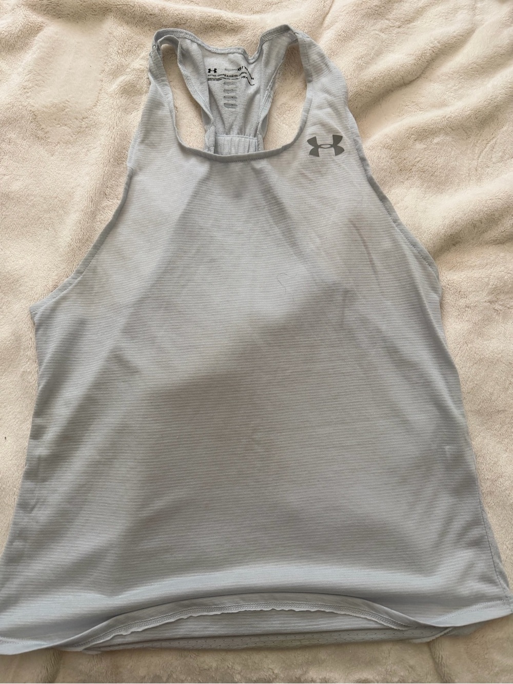 Under Armour Light Blue/Gray Racerback Tank Top
